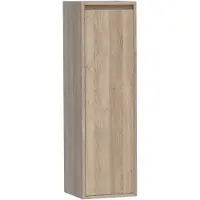 Brauer Adore Halfhoge Kast 120x35x35cm MFC - Sunlit - Linksdraaiend - Badkamermeubels - Kolom- En Zijkasten - Halfhoge Kasten - 8720359307316