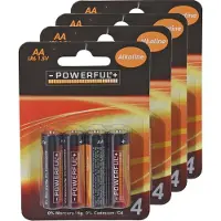 Powerful Batterijen Penlite - AA type - 16x stuks - Alkaline - Long life