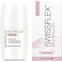 SWISSFLEX Deo Roll-On Sensitive voor gevoelige huid - Natural Deodorant Roller - zonder aluminium & alcohol - Vegan - 50 ml