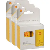 Shell Batterijen - type LR20 - 6x stuks - Alkaline - Longlife