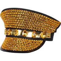 Boland - Pet Sunny vibes Goud - 59 - Volwassenen - Unisex - Glitter and Glamour - Festival