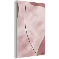 MuchoWow Wanddecoratie Metaal - Aluminium Schilderij Industrieel - Abstract - Vormen - Kleuren - Kunst - 80x120 cm - Dibond - Foto op aluminium - Industriële muurdecoratie - Voor de woonkamer/slaapkamer