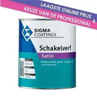 Sigma Schakelverf Satin 1 Liter Maak Uw Keuze: 100% Wit