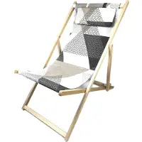 Madison beachchair Triangle grey