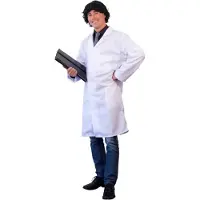 Witbaard doktersjas heren polyester wit | Maat XL