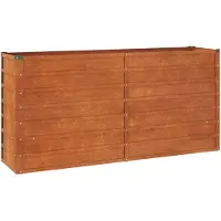 vidaXL Plantenbak verhoogd 160x40x77 cm cortenstaal roestig