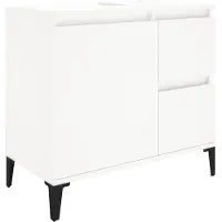 vidaXL Badkamerkast 65x33x60 cm bewerkt hout wit