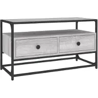 vidaXL Tv-meubel 80x35x45 cm bewerkt hout grijs sonoma eikenkleurig