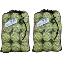 Did Tennisballen voordeelpakket - 24x stuks - geel - rubber/katoen - Tennisballen