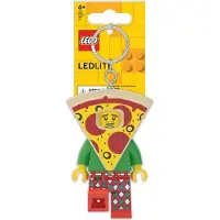 LEGO Sleutelhanger m. Zaklamp - Pizza Guy - - OneSize - Zaklampen