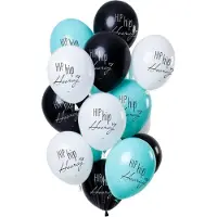 Folat - Ballonnen 'Hip hip hooray' Meerkleurig 30 cm - 12 stuks