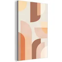 MuchoWow Wanddecoratie Metaal - Aluminium Schilderij Industrieel - Patroon - Kunst - Kleuren - Abstract - 80x120 cm - Dibond - Foto op aluminium - Industriële muurdecoratie - Voor de woonkamer/slaapkamer