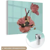 MuchoWow Glasschilderij 40x30 cm - Schilderij acrylglas - Dromen - Vintage - Vrouwen - Foto op glas - Schilderijen