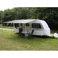 Esvo universele caravanluifel - 360 x 240 cm - polyester - grijs
