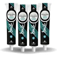 Ben & Anna BEN&ANNA - Toothpaste Smile with Fluoride Black - 75ml - 4 Pak