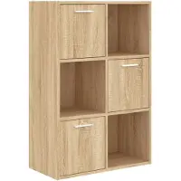 vidaXL Opbergkast 60x29,5x90 cm bewerkt hout sonoma eikenkleurig
