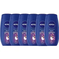 Nivea Douchegel Women – Skin Delight Delicate Rose - Voordeelverpakking 6 X 250 ML