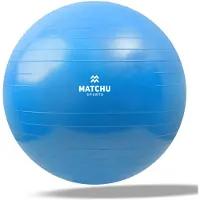 Matchu Sports Fitnessbal - 75cm - Blauw | Gymbal | Zitbal