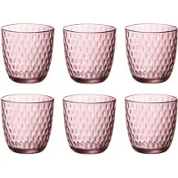 Bormioli Rocco Slot waterglas - 29 cl - Roze - Set-6