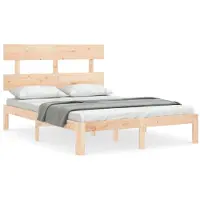 vidaXL Bedframe zonder matras massief grenenhout 140x200 cm