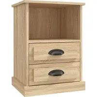 vidaXL Nachtkastje 43x36x60 cm sonoma eikenkleurig