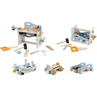 Ecotoys Speelgoed gereedschap - houten gereedschapskist - 52 delig