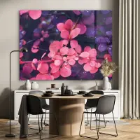 MuchoWow Glasschilderij 160x120 cm - Schilderij acrylglas - Bloemen - Paars - Natuur - Foto op glas - Schilderijen