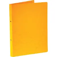 Bronyl ringmap, voor ft A4, uit glanskarton, 2 ringen van 16 mm, geel - 6 stuks
