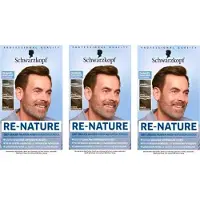 Schwarzkopf 3 x Re-Nature Haarverf Voor Heren - Donkerbruin