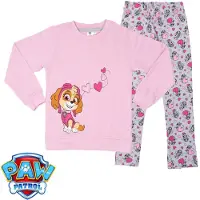 Paw Patrol Set - Huispak - Broek + Sweatshirt - Roze /Grijs - Maat 110/116