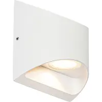 QAZQA Moderne buiten wandlamp wit incl. LED 2-lichts IP54 - Mal