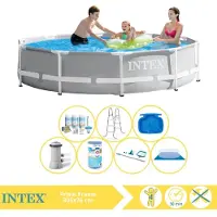 Intex Prism Frame Zwembad, rond - 366x76 cm - 8-delig, model S32106