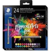 Staedtler Brushpen pigment pen etui 24 st | 3 stuks
