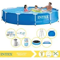 Intex Framezwembad, rond - 366x76 cm - 9-delig, model S31577