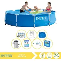 Intex Framezwembad, rond - 305x76 cm - 8-delig, model S31507