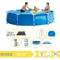 Intex Framezwembad, rond - 366x76 cm - 9-delig, model S31764