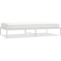 vidaXL Bedframe metaal wit 100x200 cm