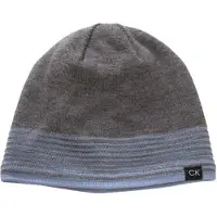 Calvin Klein Reversible Muts - Licht Grijs/Zwart/Blauw - One Size