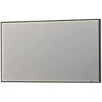 Ben Oblon spiegel met LED verlichting en anti-condens 140x80 cm Mat Zwart