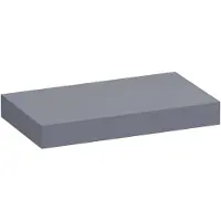 Brauer Creek Wastafelblad 80x50x10cm MDF - Mat Grijs - Badkamermeubels - Wastafelbladen - 8720359388896