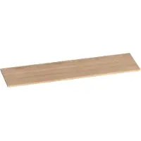 Brauer Ocean Slim Topblad 160x46cm Massief Eiken - Eiken Naturel (19 Mm) - Badkamermeubels - Wastafelbladen - 8720359347046