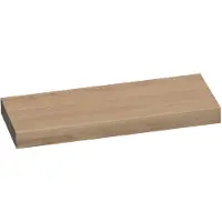 Brauer Creek Wastafelblad 120x50x10cm Massief Eiken - Eiken Naturel - Badkamermeubels - Wastafelbladen - 8720359347800