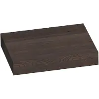 Brauer Creek Wastafelblad 60x50x10cm Massief Eiken - Eiken Zwart - Badkamermeubels - Wastafelbladen - 8720359348005
