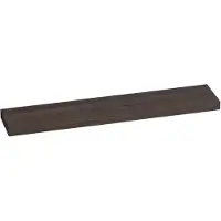 Brauer Creek Wastafelblad 240x50x10cm Massief Eiken - Eiken Zwart - Badkamermeubels - Wastafelbladen - 8720359347954