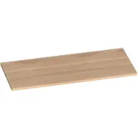 Brauer Ocean Slim Topblad 100x46cm Massief Eiken - Eiken Naturel (19 Mm) - Badkamermeubels - Wastafelbladen - 8720359346742