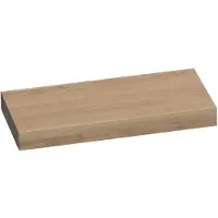 Brauer Creek Wastafelblad 100x50x10cm Massief Eiken - Eiken Naturel - Badkamermeubels - Wastafelbladen - 8720359347626