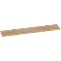 Brauer Ocean Slim Topblad 220x46cm Massief Eiken - Vingerlas Eiken Grijs (19 Mm) - Badkamermeubels - Wastafelbladen - 8720359350664