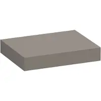 Brauer Creek Wastafelblad 60x50x10cm MDF - Mat Taupe - Badkamermeubels - Wastafelbladen - 8720359388797