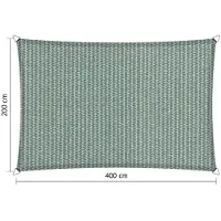 Shadow Comfort rechthoek 2x4m Country Blue Met Bevestigingssetset