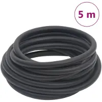 vidaXL Luchtslang hybride 0,6'' 5 m rubber en PVC zwart